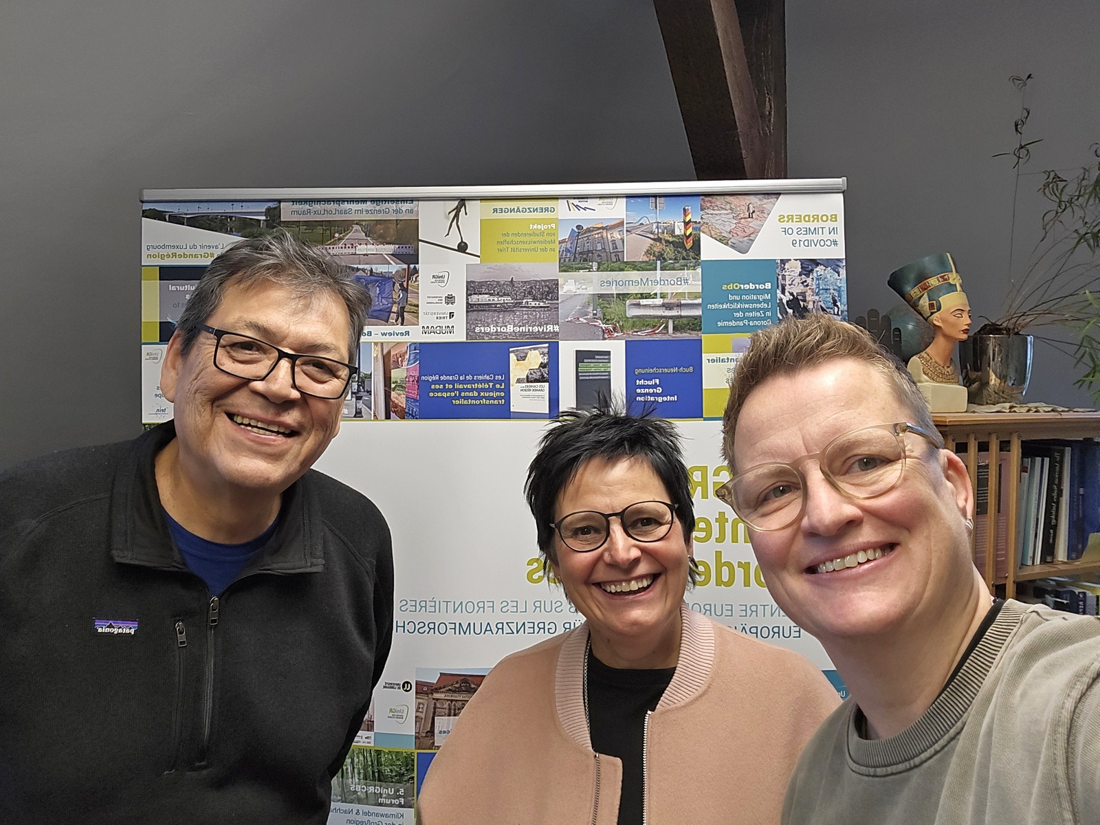 Francisco Lara-Valencia en visite à l'UniGR-CBS de l'Université de la Sarre à Sarrebruck (Allemagne)