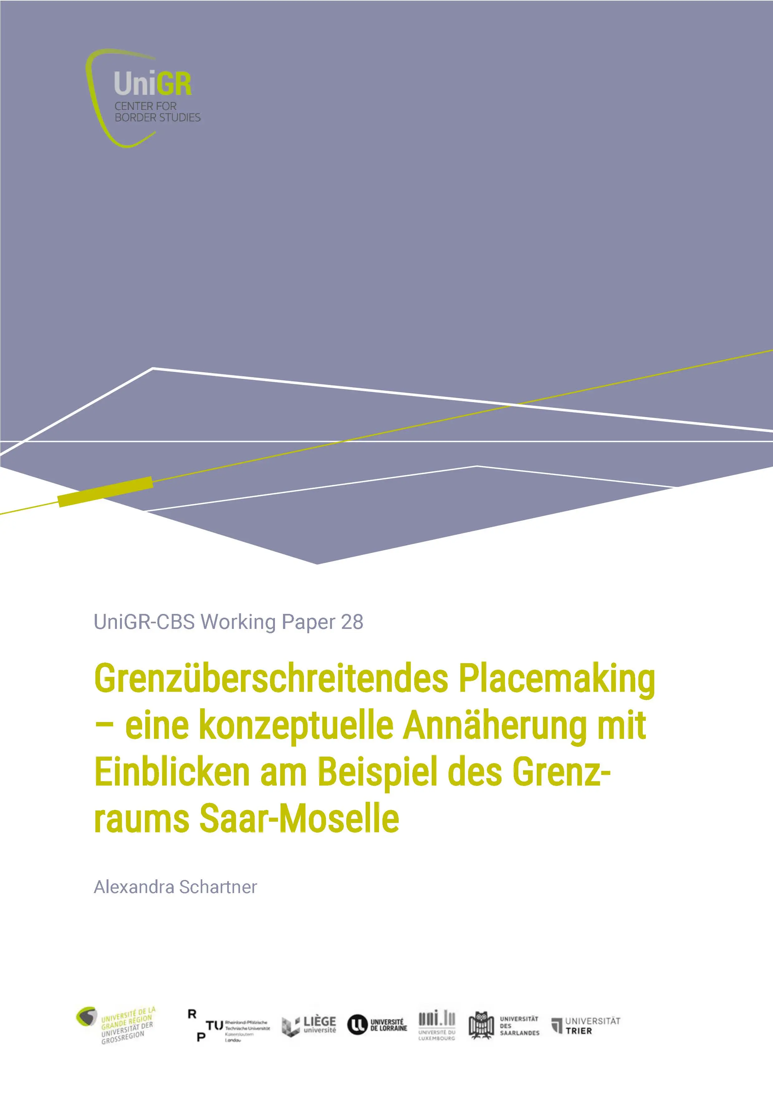 Nouveau Working Paper UniGR-CBS : Grenzüberschreitendes Placemaking 
